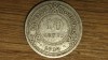 Honduras Britanic / Belize - moneda argint ultra rara - 10 cents 1939 - tiraj 20k - ag 925, America Centrala si de Sud
