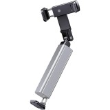 Suport pentru Telefon Mobil, Portabil, Pliabil, Telescopic, Rotativ, din Plastic, Gri