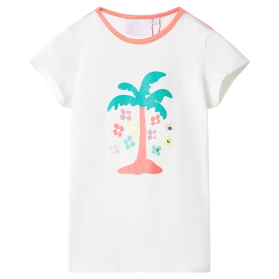 Tricou pentru copii, ecru, 92 foto