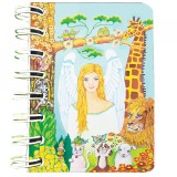 Cumpara ieftin Carnet cu spira Arhanghelul Ariel, 7 x 10 cm, 75 foi veline