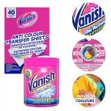 Pachet economic Pudra pentru indepartarea petelor Vanish Extra Hygiene 470 Gr si Servetele pentru indepartarea culorii,40 de spalari