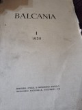 Balcania I - 1938 ( cu dedicatie de la Victor Papacostea pentru Al. Cisar)