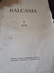 Balcania I - 1938 ( cu dedicatie de la Victor Papacostea pentru Al. Cisar)