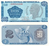 VENEZUELA 2 bolivares 1989 UNC!!!