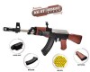 Pusca Airsoft Sniper M249 Camuflaj 1m Luneta Ochelari 6mm +500 Bile Bonus! Mitraliera Arc Mare Putere Detasabila Sina RIS