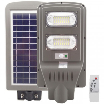 Panou solar stradal, Integrated Lamp, 60 W, IP65, LED, telecomanda, senzor miscare/lumina foto