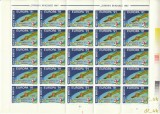 ROMANIA 1997 LP 1441 Aeromfila &#039;97 Brasov SUPRATIPAR simpla, x4, 2 coli complete