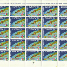 ROMANIA 1997 LP 1441 Aeromfila '97 Brasov SUPRATIPAR simpla, x4, 2 coli complete
