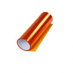 Folie protectie auto faruri si stopuri, rezistent la uv, 62cm x 100cm, orange