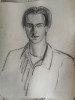 Grafica portret de tanar carbune, format 50x70 cm, Portrete, Realism