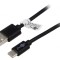 Cablu USB 2.0 A la C 1m negru