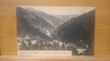 Carte postala AA57 Salutare din Sinaia - Vedere de pe valea Rea si Piata noua,23 august 1911,circulata
