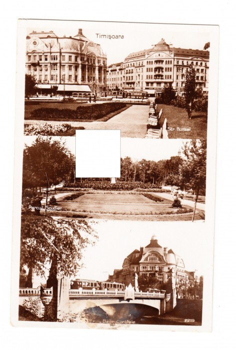 CP Timisoara - mozaic, interbelica, necirculata, stare buna