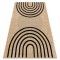 SPARK 0688 covor bej / negru - Geometric, sisal, structural, 180x270 cm