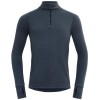 DEVOLD Expedition Merino 235 Hanorac Termic Barbati, Guler cu Fermoar, Lana Merinos, XL, Night, Izolatie Termica, Respirabil