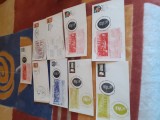 Set de 9 FDC-uri - Mihai Eminescu si Ion Luca Caragiale