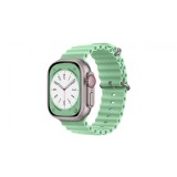 Curea Ceas SmartWatch pentru Apple Watch, bratara 22 mm, Silicon, sport, eleganta, rezistenta la indoituri, Comfy to Wear, Verde deschis