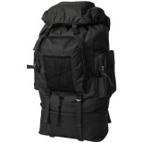 VidaXL Rucsac &icirc;n stil militar XXL 100 L, Negru