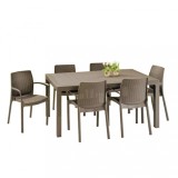 Cumpara ieftin Set de mobilier de grădină Balty, culoare cappuccino