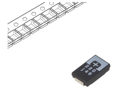 Condensator Tantal-Polimer SMD 220uF 6.3V 20% foto