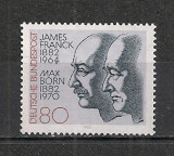 Germania.1982 100 ani nastere J.Franck si M.Born-fizicieni PREMIUL NOBEL MG.524, Nestampilat