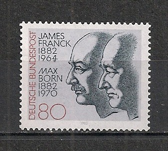 Germania.1982 100 ani nastere J.Franck si M.Born-fizicieni PREMIUL NOBEL MG.524 foto