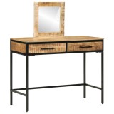 vidaXL Masă de toaletă 100x40x75/120 cm Lemn masiv Mango aspru