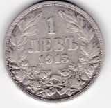 Bulgaria 1 lev leva 1913, Europa, Argint