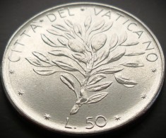 Moneda 50 LIRE - VATICAN, anul 1975 * cod 1981 - Papa Paul VI-lea = UNC