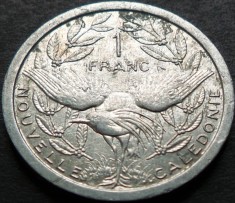 Moneda exotica 1 FRANC - NOUA CALEDONIE, anul 1991 *cod 778