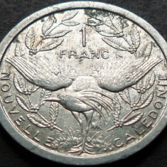 Moneda exotica 1 FRANC - NOUA CALEDONIE, anul 1991 *cod 778
