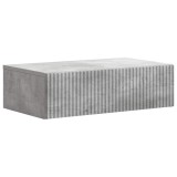 vidaXL Masă laterală montată pe perete Gri Beton 59 x 34,5 x 17 cm 898488