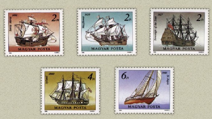 Ungaria 1988 - Vapoare, nave istorice, serie neuzata