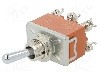 Intrerupator basculant, 3 pozitii, mod comutare ON-OFF-ON, DP3T, PANASONIC - T215PSULCSAFJ foto