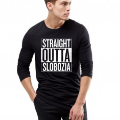 Bluza barbati neagra - Straight Outta Slobozia - 2XL