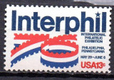 SUA 1976, Expo Interphil, serie neuzata, MNH, Nestampilat