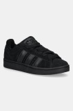 adidas Originals sneakers din piele &icirc;ntoarsă Campus0S culoarea negru, JR7287