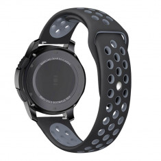 Curea silicon Tech-Protect Softband Samsung Gear S3 Black/Grey foto