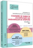 Admiterea in magistratura si in avocatura. Culegere de subiecte cu explicatii ale variantelor de raspuns. Volumul II | Mihai Adrian Hotca