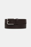 Tommy Jeans curea de piele culoarea maro, AM0AM13686