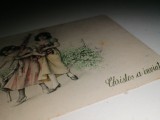 CARTE POSTALA / FELICITARE PASTE ,CHRISTOS A INVIAT, STAMPILA BRAILA ANII 1900