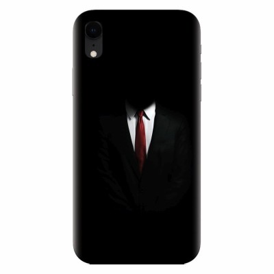 Husa silicon pentru Apple Iphone XR, Mystery Man In Suit foto
