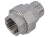 Conector dublu plat tată-mamă cu garnitură GEBO 6331-100