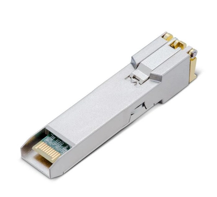 "10GBASE-T RJ45 SFP+ Module SPEC: 10Gbps RJ45 Copper Transceiver, Plug