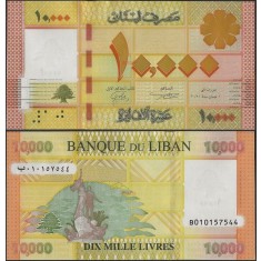 Liban 2021 - 10.000 livres, necirculata