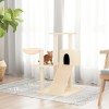 VidaXL Ansamblu de pisici cu stâlpi din funie de sisal, crem, 82 cm