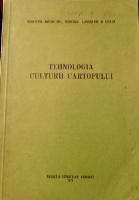 TEHNOLOGIA CULTURII CARTOFULUI