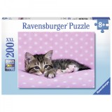 Puzzle Pisicuta Pe Patura, 200 Piese, Ravensburger