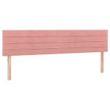 Cumpara ieftin Tablii de pat, roz, 200x5x78/88 cm, catifea