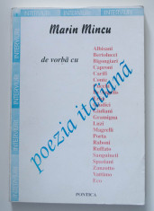 Marin Mincu - Poezia italiana. De vorba cu: Umberto Eco, Mario Luzi ?.a. foto